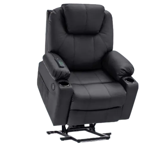 Power Lift heating Massage Chair with Cup Holders By Mcombo