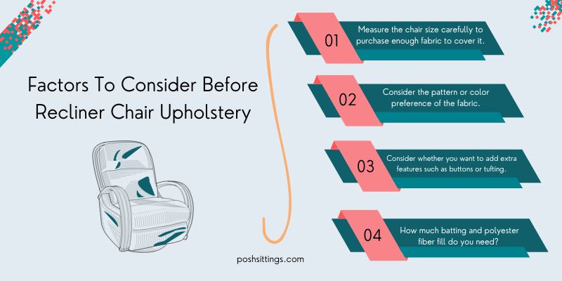 Factors to consider before upholstery Recliner